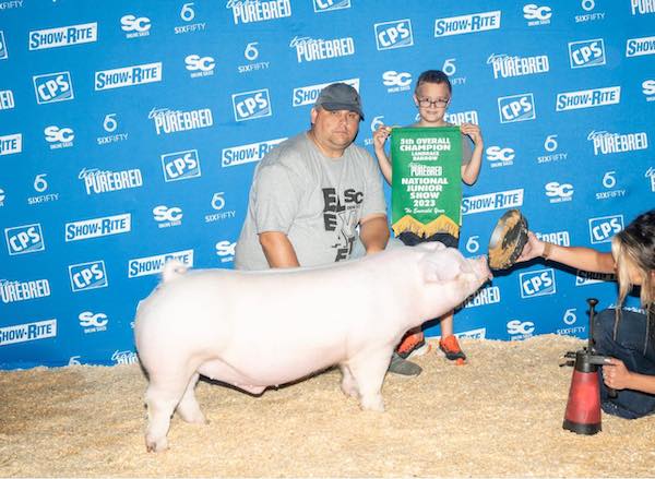 5th Overall Landrace Barrow – 2023 Team Purebred National Jr Show