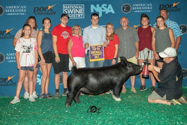 5th Overall Crossbred Gilt – 2023 NJSS