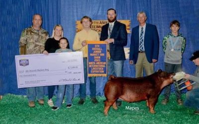 5th Overall Market Hog & Reserve Duroc – 2023 North American International Livestock Expo.