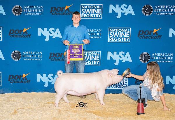 3rd Overall Landrace Gilt  – 2023 The Exposition