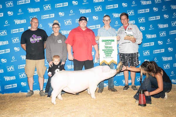 Champion Landrace Barrow – 2023 Team Purebred National Jr Show