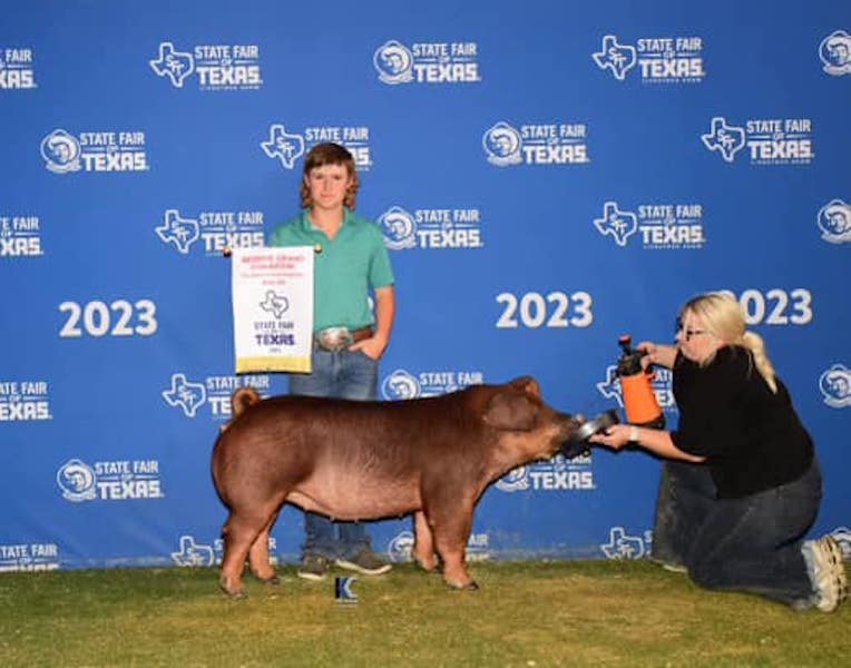 Reserve Champion Duroc Gilt – 2023 State Fair of Texas Pan Am Show