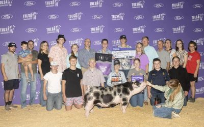 Champion Overall Purebred Gilt & Champion Spot – 2023 Tulsa State Fair