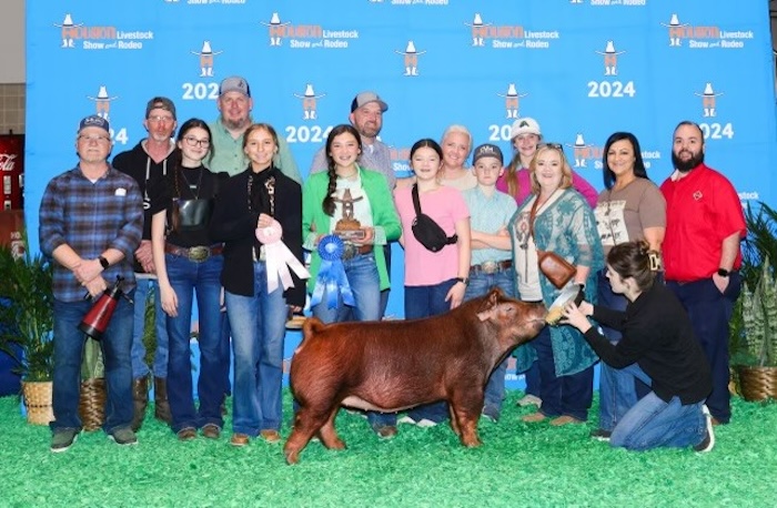 1st Place Duroc Gilt – 2024 Houston Livestock Show