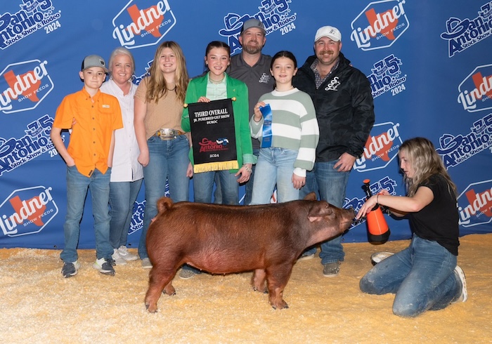 3rd Overall Duroc Gilt – 2024 San Antonio Stock Show