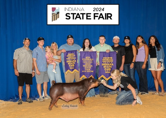 4th Overall Duroc Barrow – 2024 Indiana State Fair Jr Show