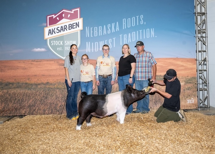 5th Overall Middleweight Crossbred Market Hog – 2024 Aksarben