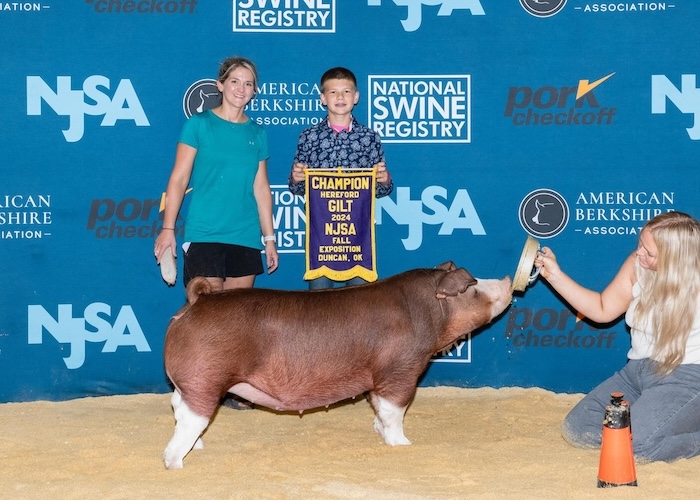 Champion Hereford Gilt – 2024 NJSA Fall Exposition