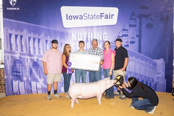 Champion Landrace Gilt  – 2024 Iowa State Fair FFA Show