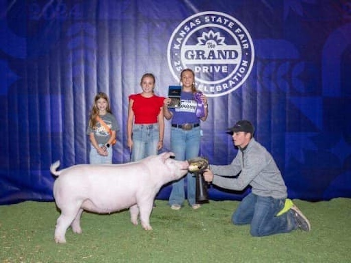 Champion Chester Market Hog – 2024 Kansas State Fair