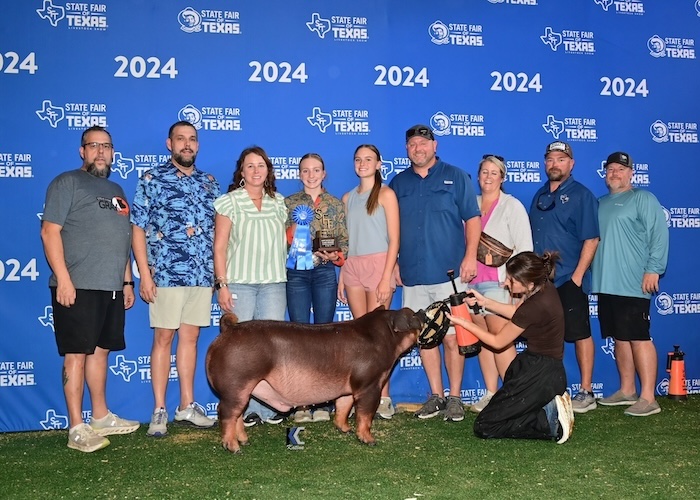 1st Place Duroc Barrow – 2024 State Fair of Texas