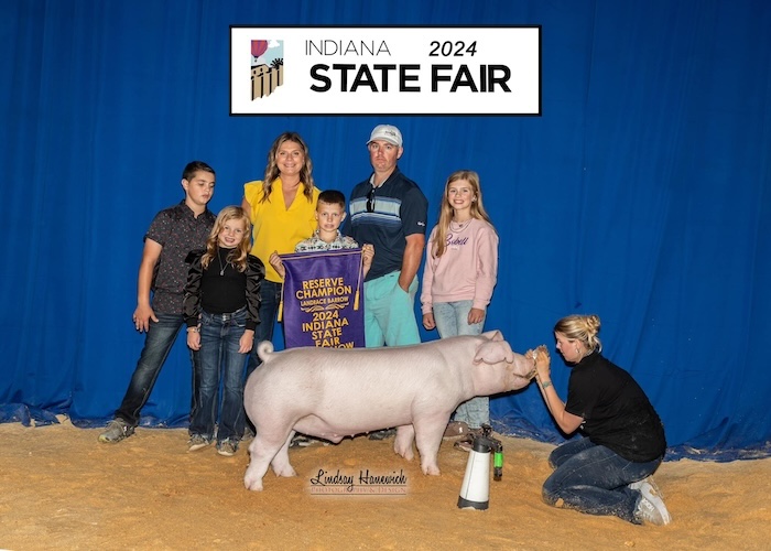 Reserve Champion Landrace Barrow – 2024 Indiana State Fair Jr Show