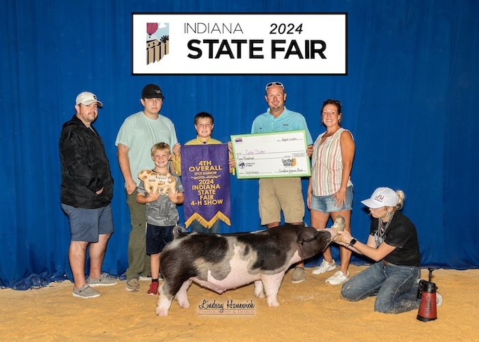 4th Overall Spot Barrow – 2024 Indiana State Fair Jr Show