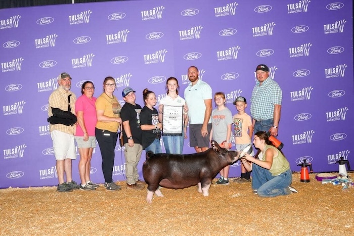 3rd Overall Berkshire Gilt – 2024 Tulsa State Fair