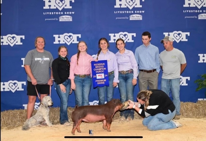 Reserve Champion Duroc Gilt – 2024 Heart of Texas Livestock Show