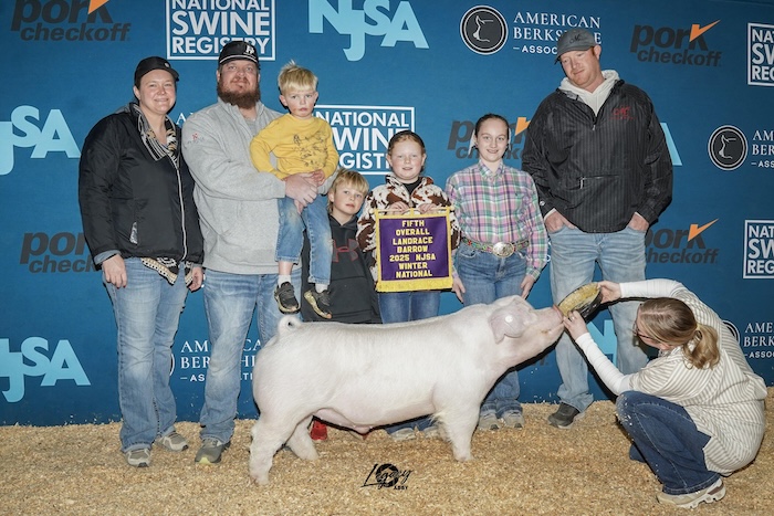 5th Overall Landrace Barrow – 2025 NJSA Winter National