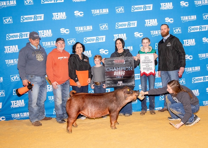 3rd Overall NJSA Gilt & Champion Duroc – 2025 TP Southwest Showdown Regional