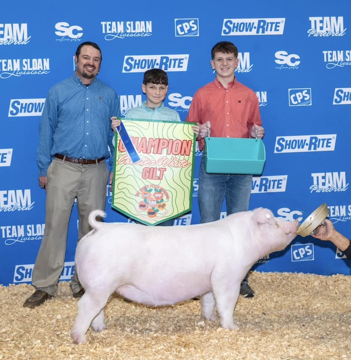 3rd Overall TP Gilt & Champion Chester – 2025 TP Sweet Peach Regional