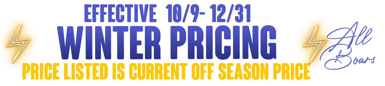Winter Pricing