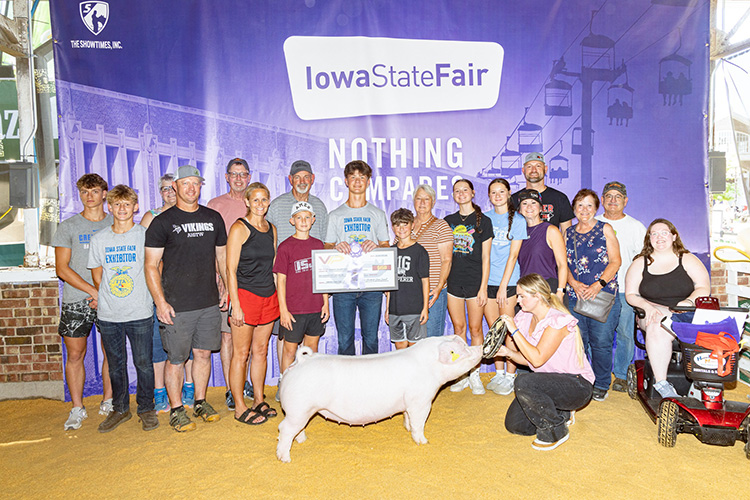 Reserve Champion FFA Landrace Gilt – 2025 Iowa State Fair
