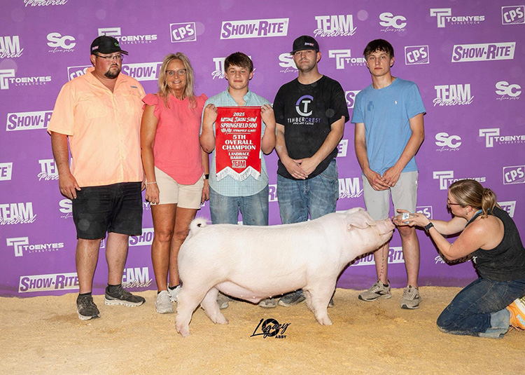 5th Overall Landrace Barrow – 2025 Team Purebred Jr National