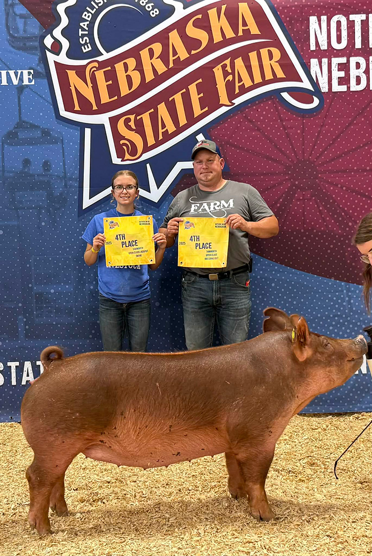 Champion FFA Tamworth Market Gilt – 2025 Nebraska State Fair