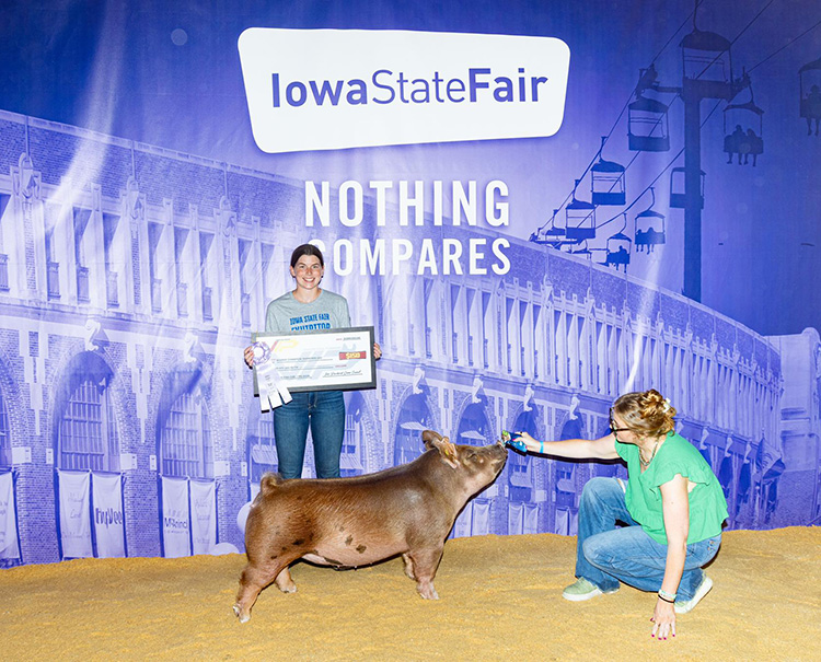 Reserve Champion FFA Tamworth Gilt – 2025 Iowa State Fair