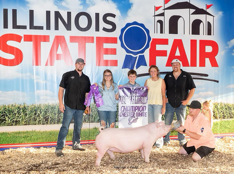 Champion Cheter Gilt – 2025 Illinois State Fair